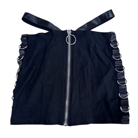 CLUBEXX bondage ring tank tube top size M rave cyber goth festival club - Picture 2 of 5